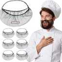 100Pcs Disposable Beard Nets for Food Service, Breathable Nylon, 18" Protective Beard Covers for Restaurant Staff