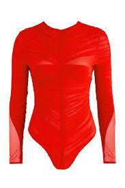 Body Suit Women Orange No Size