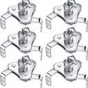 6 Pack Universal Oil Filter Wrench Adjustable, 3 Jaw Oil Filter Removal Tool Set for 2-1/2'' to 4-9/16'' 64mm - 116mm, 2 Way Efficient Ratcheting Wrench for Car Truck Motorcycle Maintenance