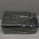 ZHENFAN Black Plastic Weave Storage Baskets, 12-Pack Woven Basket Organizer for Kitchen Office Bathroom