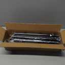 Black Long Curtain Rod Tension Shower Curtain Rods 30 to 124 inch Adjustable Spring Heavy Duty Rods for Bathroom Windows Outdoor Spliced and Telescopic Design No Drill No Slip Stainless Steel