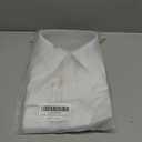 JCARSON Business Travel Mens Dress Shirt Slim Fit Wrinkle Free Non Iron Stretch Lightweight with Breathable Mesh Lined Collar (White, L)