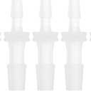 5 Pcs Aquarium Plastic Hose Barb Fitting 1/8" to 3/16" Hose ID Connectors Clear Plastic