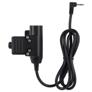 Diyeeni PTT Cable Multifunctional 2.5mm Single Hole PTT Cable Suitable for ZT/U94 Type Headset Cable & PTT and Standard Version Plug
