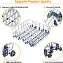 Upgraded 3751DD1001J Dishwasher Lower Rack Replacement for LG Dishwasher Rack LDF5545ST LDF7774ST Dishrack LG Dishwasher Bottom Rack Parts Direct Drive Dish Washer Lower Drawer Wheels