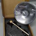 Tuxihapp Car Cymbal for Air Vent - Clip-On Mini Drum Crash Cymbal Car Symbol Drum Air Vent for Music Lovers & Drummers - Vehicle Dashboard Decoration Funny Presents (Silver)