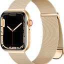 Zedoli Metal Band Compatible with Apple Watch Band 40mm 38mm 41mm 45mm 44mm 42mm 46mm for Women Men, Stainless Steel Milanese Mesh Loop Magnetic Wristbands for iWatch Series 11 10 9 8 7 6 5 4 3 2 1 SE