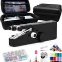 Handheld Sewing Machine for Beginners - Portable Cordless Mini Sewing Machine, Complete Sewing Kit & Accessories - Easy Electric Stitching for Home, Travel & DIY Repairs, Black