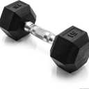 CAP Barbell Coated Hex Dumbbell Weight | Multiple Options (15 lb)