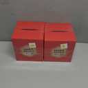 Tissue Box Cover, Red (Pack of 2)