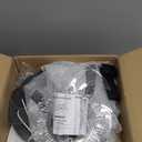 GooComfy Dimmable Ceiling Fan with Light and Remote Control, 31" Small Flush Mounted Ceiling Fan with Led Lights, APP and Remote Controlled, Modern, Black, Upgraded