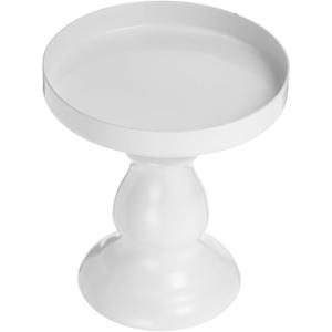 Single Cake Pan Stand Cupcake Server Cheese Tray Wedding Accessories Wear-resistant Alloy Afternoon Tea White Mini