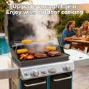 Grill Parts for Weber Genesis 300 Grills with Front Control Knob, Grill Grates for Genesis E310 S310 E/S320 E/S330, 17.5" Flavorizer Bars&Heat Deflectors, 19.5" Grill Grates for Weber 7524 7621 65505