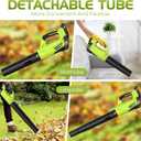 Leaf Blower, Electric Cordless Leaf Blower with 2 Batteries and Charger, 2 Speed Mode, Lightweight Cordless Blower for Blowing Leaves, Patio Cleaning, Blowers for Lawn Care and Dust