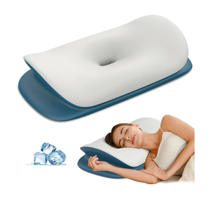 Cervical Neck Pillow for Pain Relief - Ergonomic Memory Foam Contour Pillows for Side, Back & Stomach Sleepers, Cervical Pillow for Neck Support Sleeping with Breathable Cover