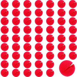 Boao 60 Pieces Red Clown Noses Cosplay Noses Foam Circus Noses for Halloween Christmas Carnival Costume Party Dress Up