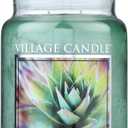 Village Candle Awaken Large Apothecary Jar Candle, 21.25 Oz, Traditions Collection, Green