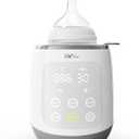 HEYVALUE Bottle Warmer, Baby Bottle Warmer 10-in-1 Fast Baby Food Heater&Thaw BPA-Free Milk Warmer with IMD LED Display Accurate Temperature Control for Breastmilk or Formula for Bottles (grey)