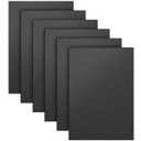 6 Pack Black ABS Plastic Sheet 12" x 16" x 0.06",Moldable Than Acrylic SheetGreat for DIY Projects, High Tensile and Impact Strength PlasticSmooth & Textured Finish