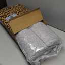 HORIMOTE HOME Dark Grey Ruffled Quilt Queen Size, Stone-Washed Microfiber Lightweight Crinkled Farmhouse Rustic Shabby Chic Bedding Set, 3 Pieces Reversible Bedspread with Pillow Shams for All Season