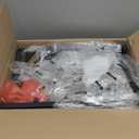 5-Tier Corner Shelf, Corner Bookcase, 55.2" Tall Vertical Display Rack, Plant Stand, Open Storage Shelf, for Living Room, Bedroom, Study, Kitchen, Rustic Brown and Black TCJ12BF