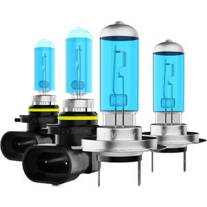 Headlight Bulbs Fit For Kia Forte 2017-2020,9005 H7 High Low Beam Combo,Super Bright 5500K White Light High Performance Halogen Light Bulbs,4PCS