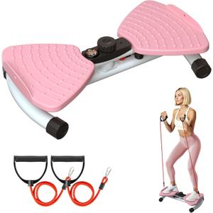 Waist Twister Ab Machine, 300 lbs Weight Capacity Anti-Slip Twist Board, Noiseless Exercise Equipment with Digital Display for Tracking Time, Reps & Calories, Home Gym Workout for Women and Men