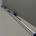 Unger Professional Connect and Clean 18 Grip Swivel Window, Glass Squeegee, and 8 Pole, 180-Degree Pivoting Handle with Lock, Cleaning Supplies for Streak-Free Results