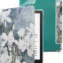 WALNEW Case for 7-inch Kindle Paperwhite 12th Generation 2024 and Colorsoft Signature Edition, Clear Soft TPU Back Protective Cover, Auto Wake/Sleep