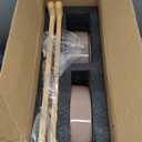 Havniva 3.2 Cup Ceramic Raised Slow Feeder Dog Bowl Set, Elevated 8.2inch Bowl and 9.5inch Puzzle Slow Food Dish with Wooden Stand for Large Dog, Anti-Gulping (2 x Brown Coffee+ Stand)