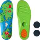 Shoe Insoles for AirTag Hidden Tracker Compartment, Trim-to-Fit Security Insert for Kids, Adults & Elderly