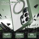 Strong Magnetic for Samsung Galaxy S25 Ultra Case, 2 Case&2 Screen Protector for S25 Ultra Phone,Mil-Grade Drop Protection,Clear and Green