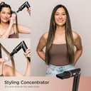 Shark Hair Dryer | FlexStyle Hair Styling System | Portable & Powerful Blow Dryer Brush | Hair Curler & Volumizer | 6 Styling Tools Included | Best for All Hair Types | Black | HD440BK