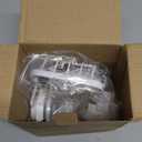 LEVERLOC Soap Dish, Soap Bar Holder for Shower Suction Cup Wall Mounted, Stainless Steel No-Drilling Removable Waterproof Sponge Holder for Bathroom Bathtub Kitchen Sink, Keep Dry, White (5.7" * 4.8")