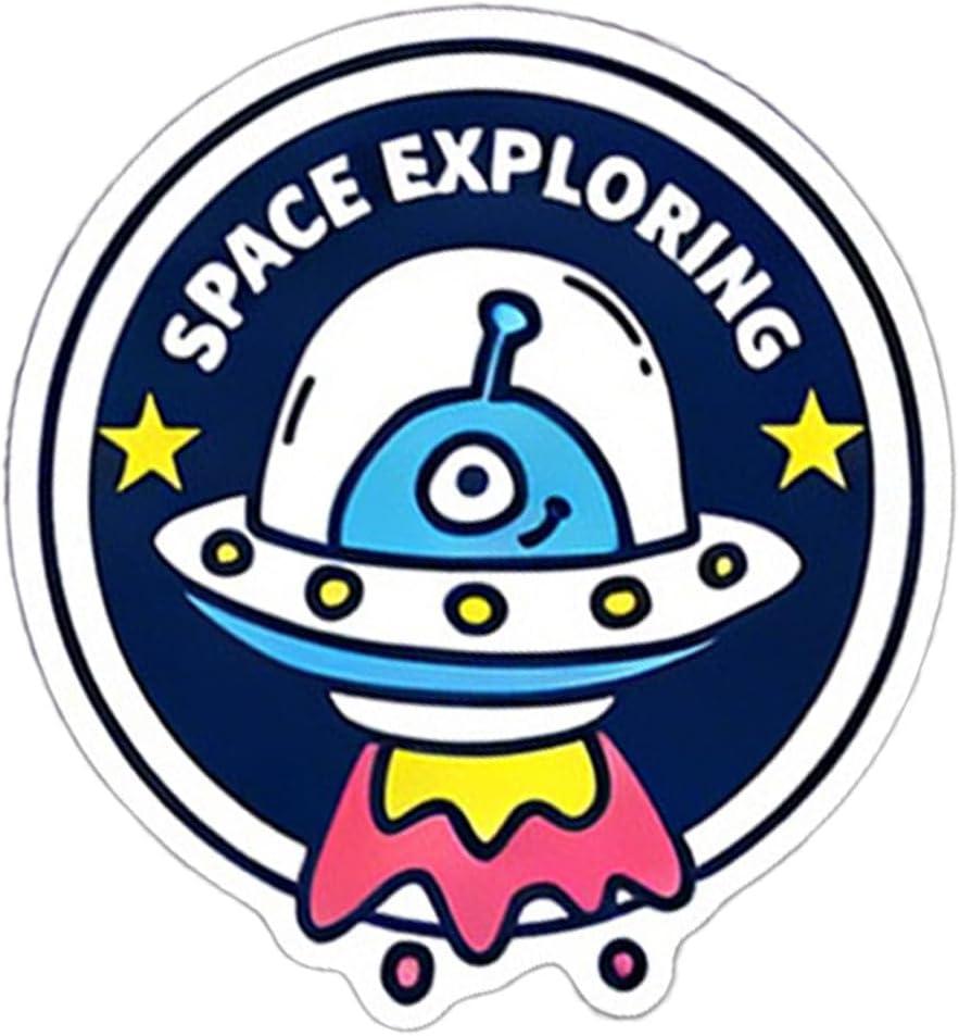 Astronaut Stickers Pack 100pcs, Vinyl Waterproof Space Decals for Water Bottle, Space Stickers for Kids Laptop Scrapbooking Phone, Outer Space Decals for Adults Women Girls Teens