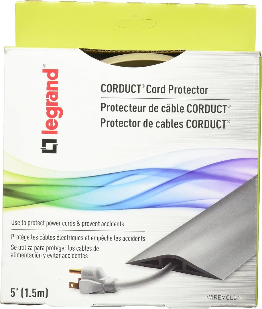 Wiremold CDI5 5 Ivory Corduct On-Floor Cord Protector