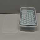 WIBIMEN Ice Cube Tray with Lid and Bin - Round Ice Trays for Freezer with Lid - Ice Cube Trays for Freezer with Ice Container (1"-2PACK Blue)