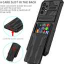 Phone Case for Galaxy A23 Case, Samsung A23 SM-A235M Case with Screen Protector, Wallet Detachable Credit Card Holder Built-in Stand Protective Phone Cover for Samsung Galaxy A23 Black