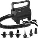Artigarden Electric Air Pump Portable 460W Quick-Fill Air Pump Air Flow 45CFM 2.1PSI with Hose 5 Nozzles 120V AC Inflator Deflator Pump for Air Mattress Air Bed Inflatable Cushion Boat Swimming Ring