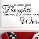 Change Your Thoughts And You Change Your World Wall Art Vinyl Decal Sticker