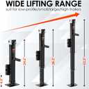 YOMILINK 8000 lbs Trailer Jack, Bolt-On, 28.6" Vertical Travel, Heavy Duty, Adjustable Drop Leg, for Utility Trailer, Yacht, Boat, Black