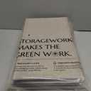 StorageWorks Storage Bins with Lids, Decorative Storage Boxes with PU Handles, Foldable Storage Baskets for Closet, Shelves, Stackable, Brown and Beige, Large, 3-Pack