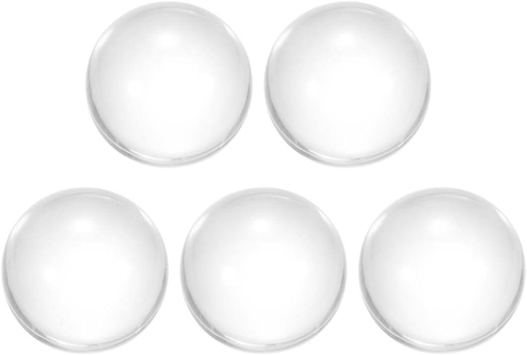uxcell Clear Acrylic Contact Juggling Ball - 2 inch(50mm), 5 Pcs
