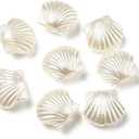 LiQunSweet 1000 Pcs 3D Shell Shape Beads 11x12.5mm ABS Imitation Pearl Shell Shaped Beads Handmade Jewelry Bead for Bracelet Making DIY Craftings