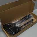 Silicone Spatula Set, 600F Heat Resistant Silicone Spatula Turner Flipper for Cooking, Non Stick and Non Scratch Kitchen Utensils for Eggs & Pancakes, 4 Pack, Black