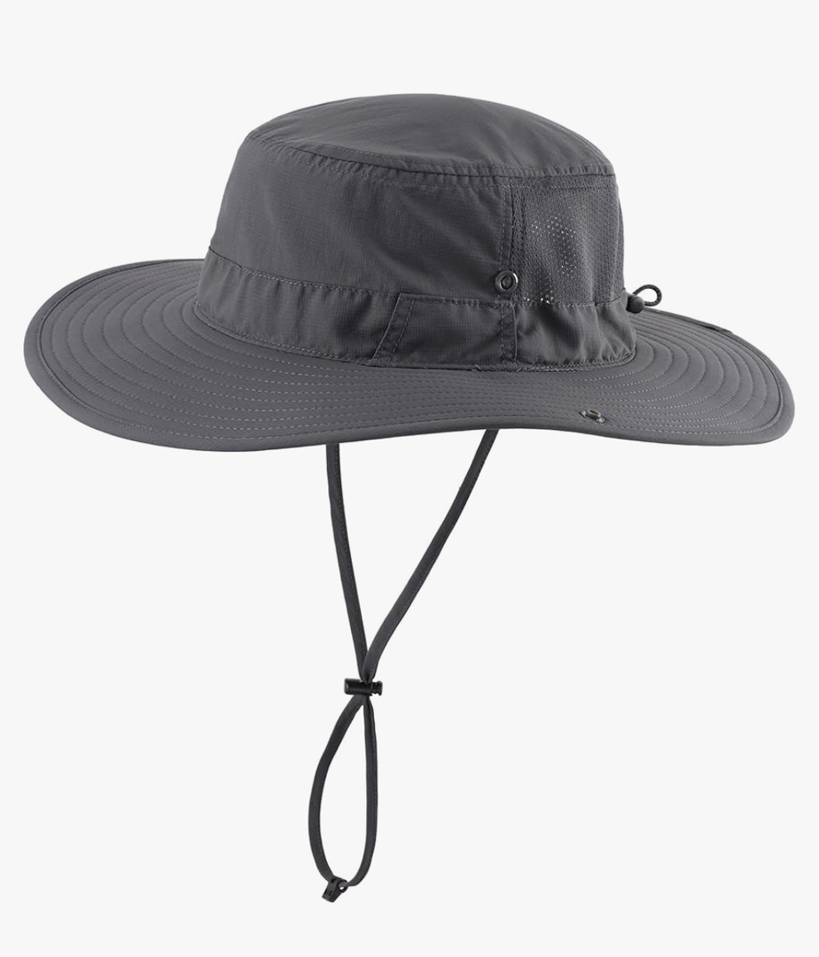 Connectyle Men's Sun Hat UPF 50+ Wide Brim Bucket Hats for Fishing Hiking Gardening Adjustable Boonie Hat Outdoor Safari Hats