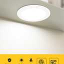 Ensenior 4 Inch LED Can Lights 12 Pack, Dimmable Retrofit Led Recessed Lighting, 5CCT Adjustable Color Temperature (2700K-5000K), 7W=77W 700LM, IC & Damp Rated, ETL&FCC Certified