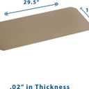 Seville Classics Heavy Duty Fitted Wire Shelf Liners Water-Resistant Protector Mat, Non-Adhesive, for Wired Shelves, Office, Kitchen, Garage (2 Pieces), Semi-Transparent Taupe, fits 30" x 14" Shelf