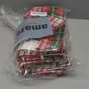 Urban Villa Cloth Napkins Set of 12 20x20 Inches 100% Cotton Napkins Cloth Washable Durable Reusable Absorbent Table Dinner Napkins Cloth for Christmas Hotel Lunch Restaurant Parties - Christ Checks