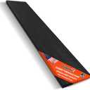 0.6" Rise Rubber Threshold Ramp for Doorways, (35.4" L x 5.5" W) Non-Slip Solid Rubber Wheelchair Ramp is Adjustable and Cuttable, Driveway Curb Ramps for Home, Bathroom, Sweeper